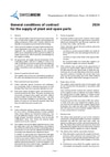 General conditions of contract  for the supply of plant and spare parts 2024