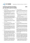 Condizioni generali di fornitura per macchine e parti di ricambio 2016