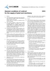 General conditions of contract for the supply of plant and machinery 2016