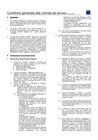 Conditions générales des contrats de service 2025