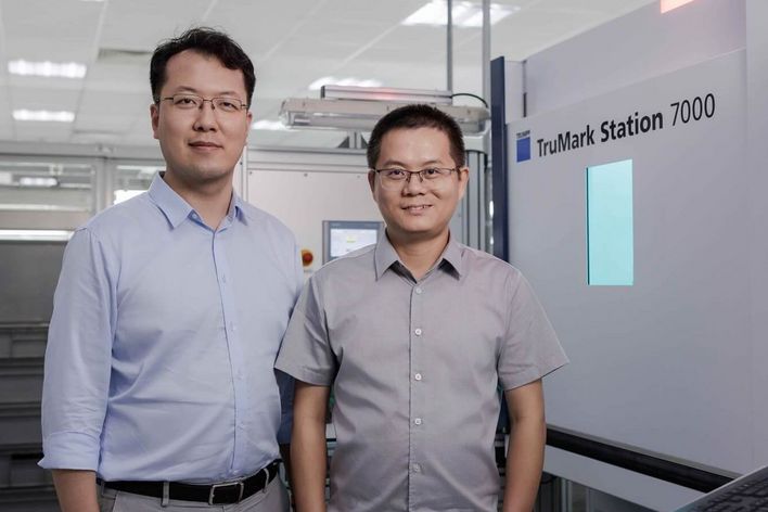 Charlie Zhu und Alex Xu (rechts)