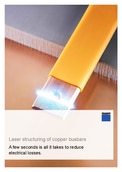 Laser structuring of copper busbars: Reduce your electrical losses in seconds