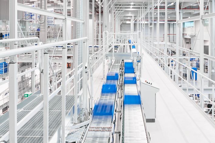 Hochregallager für TRUMPF Original Teile 