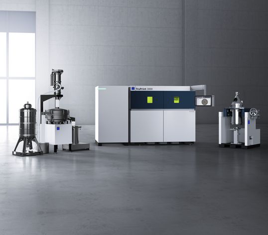 Industrial part and powder management