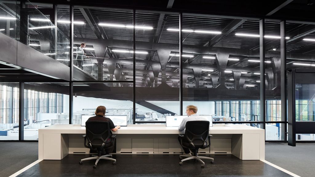 Kontrollraum in der Smart Factory in Chicago