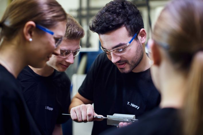 TRUMPF Auszubildende im Team 