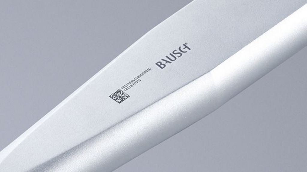 Medizinisches Instrument mit UDI-Code, Blackmarking mit TRUMPF Lasern