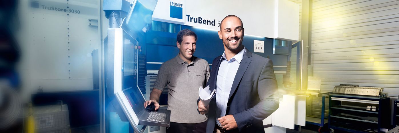 Element grafic de referință - serviciul de asistență tehnică TRUMPF - mașini la mâna a doua