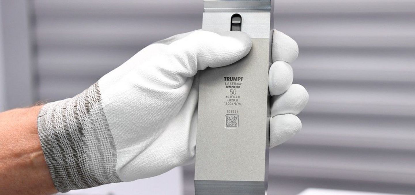 Standard Biegewerkzeug mit Data Matrix Code