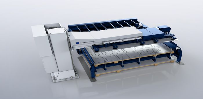 SheetMaster Compact, platzsparende Einstiegslösung zum Be- und Entladen
