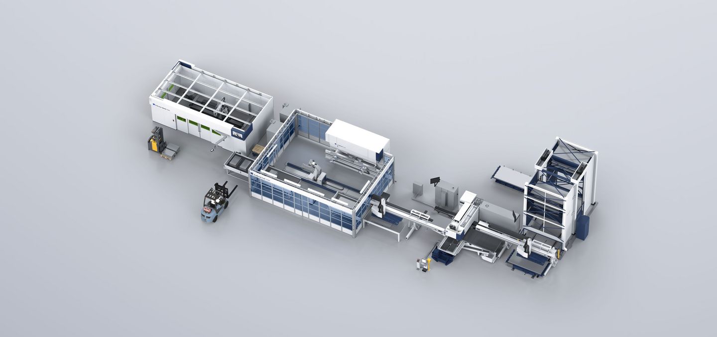 TRUMPF smart factory example fpr e-mobility applications