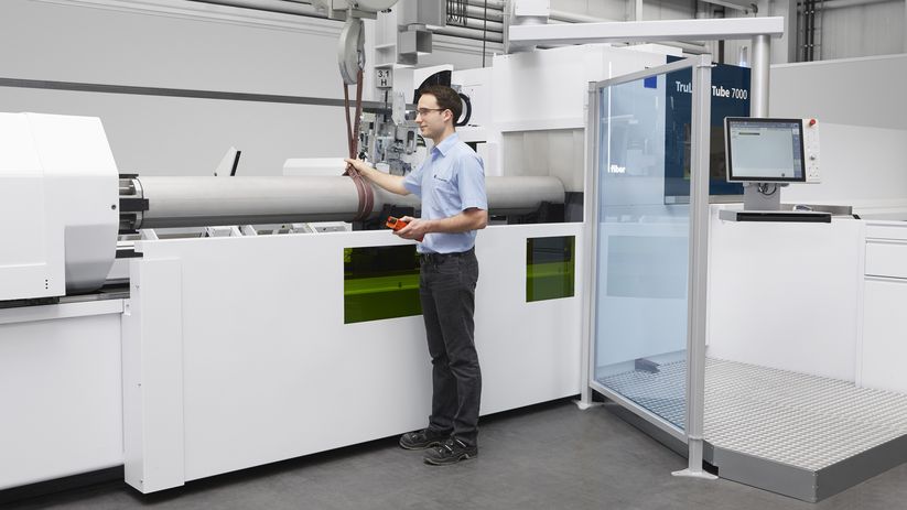 TruLaser Tube 7000 fiber, concept de machine ouvert