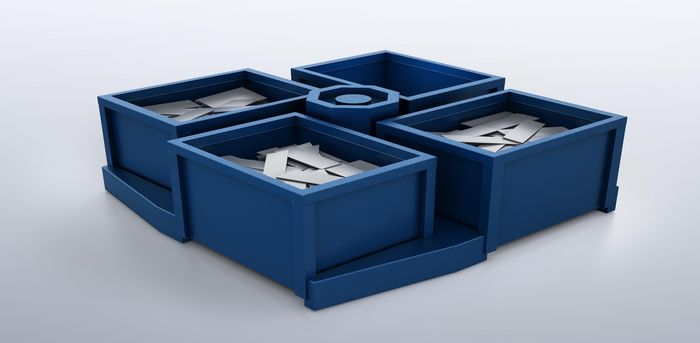 SortMaster Box, Entladen und Sortieren von Fertigteilen