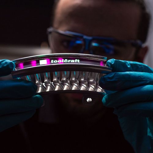 Lab check of 3D printed component by toolcraft