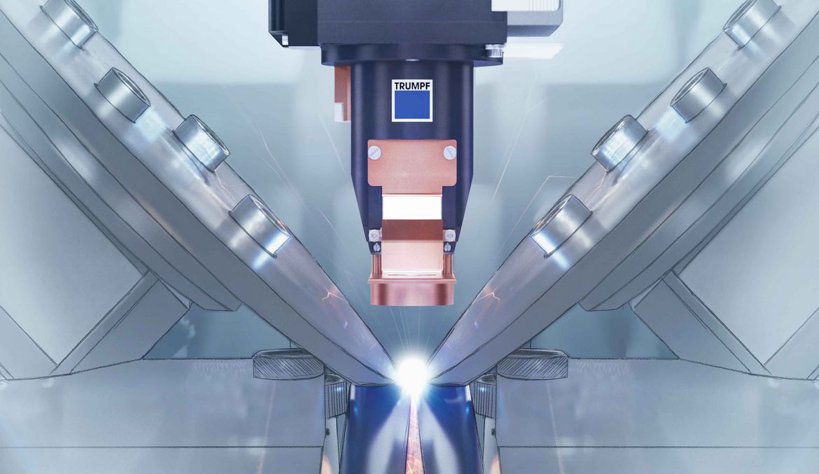 Laser welding process of a profile on the TruLaser Cell 1100