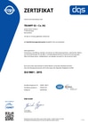 Certification according to DIN EN ISO 9001