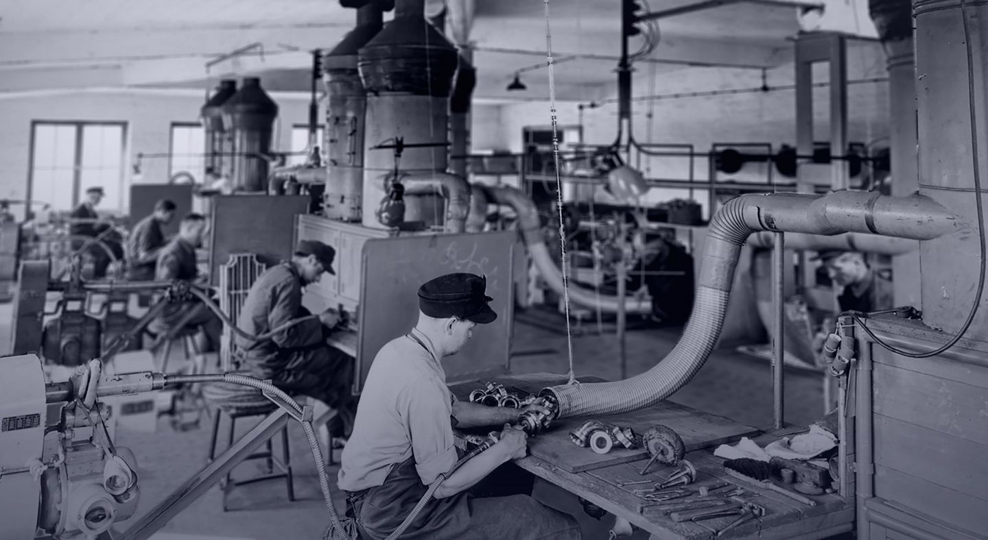 historical picture of the Stuttgart machine shop Julius Geiger GmbH 