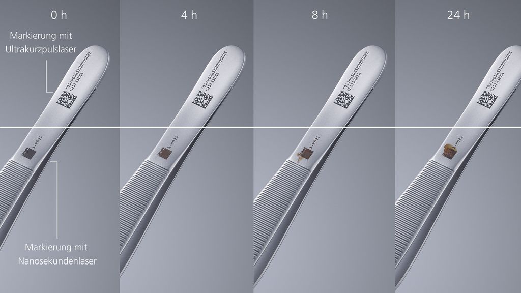 Korrosionstest von Blackmarking Anwendung mit TRUMPF Produkten