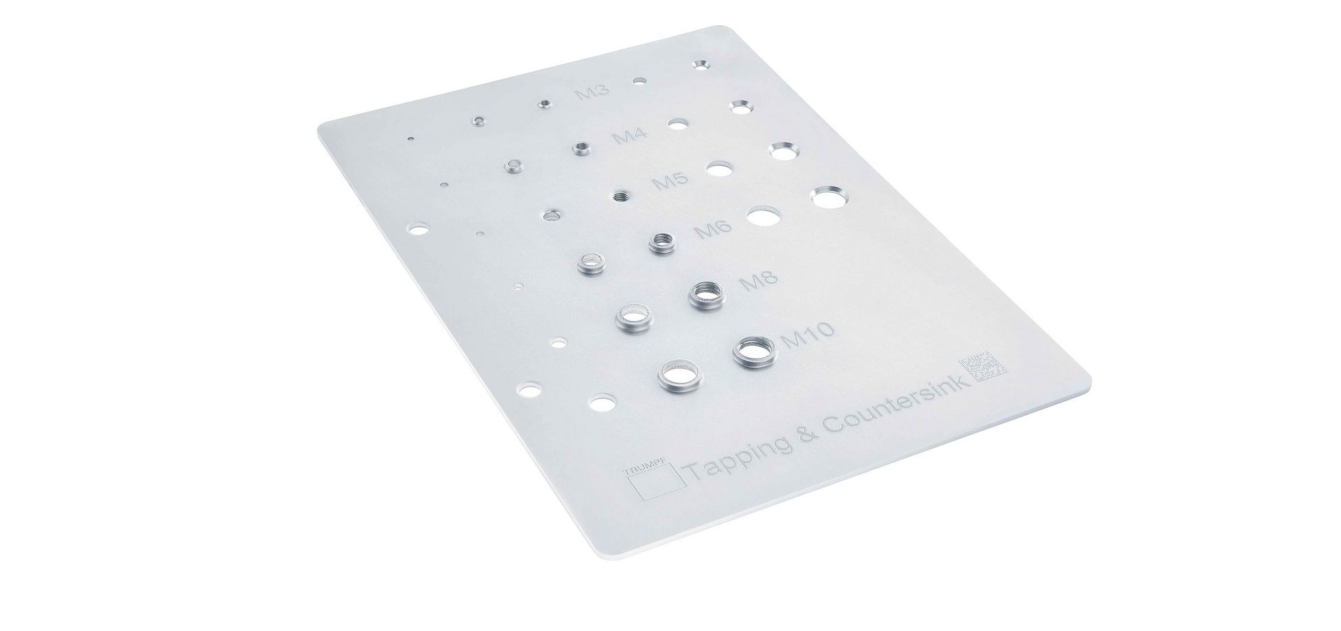 Stanzwerkzeug Musterteil Tapping Countersink TRUMPF