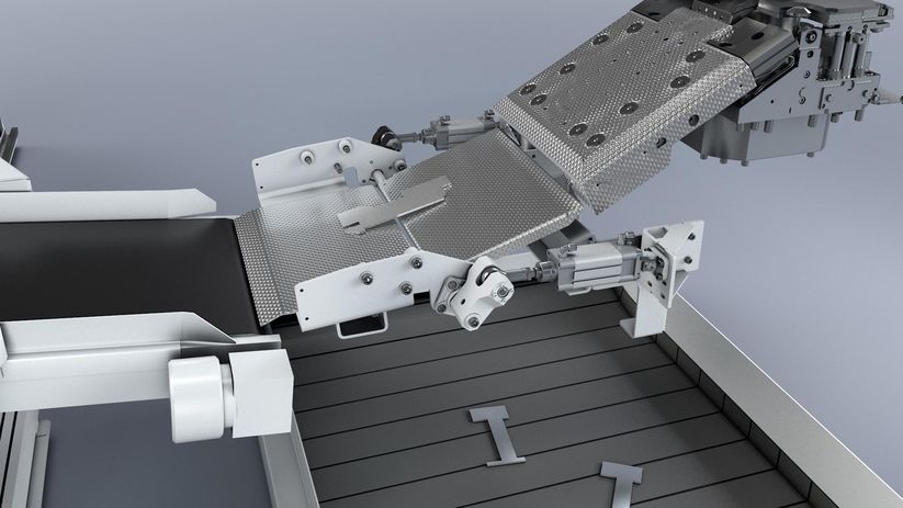 TruPunch 1000, parts conveyor belt
