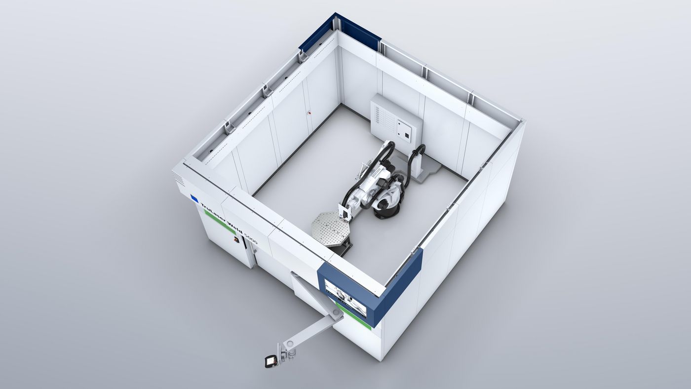 TruLaser Weld 5000, rotate and tilt positioner