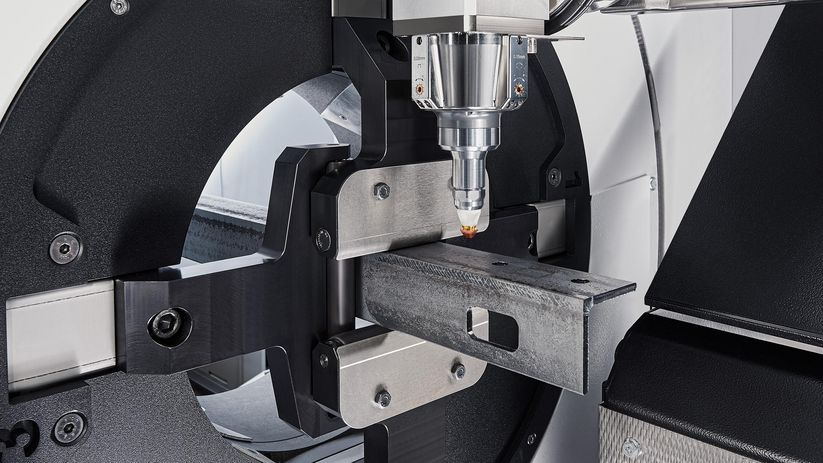 TruLaser Tube 3000 fiber, adaptive clamping system