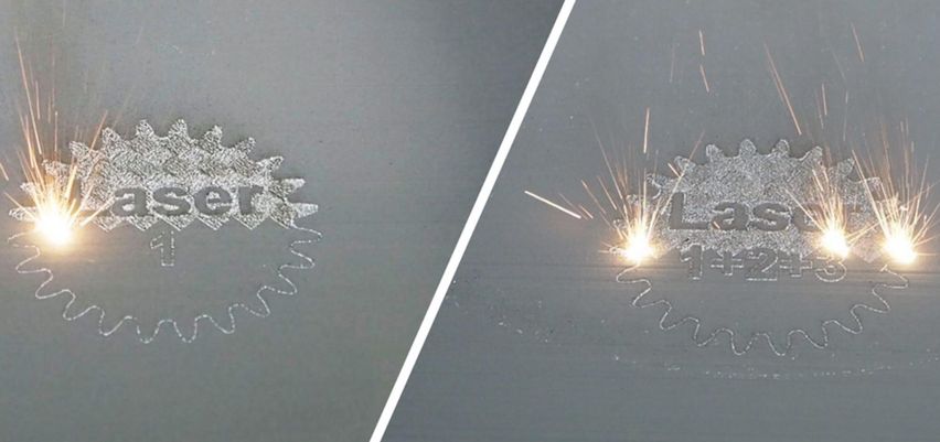 Comparativa de tiempos de la multiláser TruPrint 5000 de TRUMPF