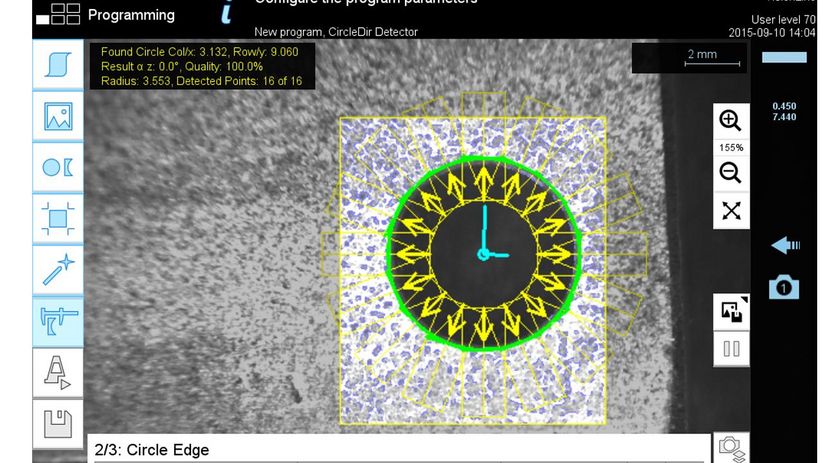 Détection des caractéristiques via VisionLine Detect