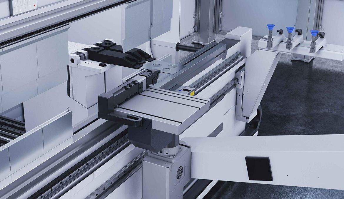 TruBend Cell 5000, pivoted-jaw gripper