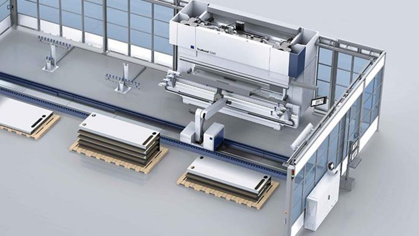 TruBend Cell 5000, gripper changing console