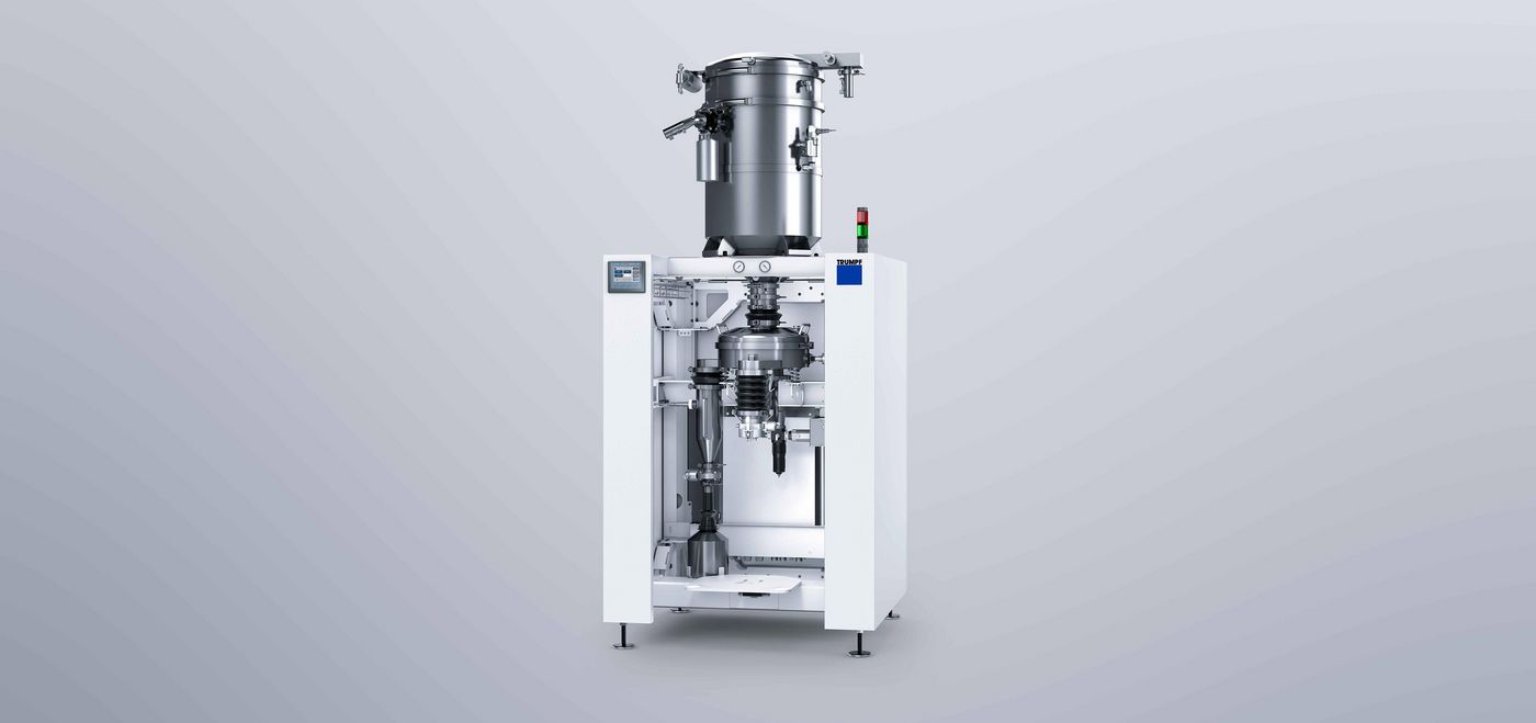 Powder handling station